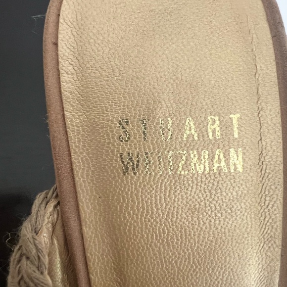 Stuart Weitzman Alex Swamp Crochet Wedge Sandal Sz 7 1/2 - Picture 3 of 9